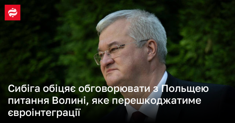 Сибіга заявив про намір обговорити з Польщею ситуацію щодо Волині, що може стати перешкодою на шляху євроінтеграції.