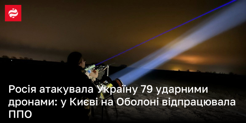 Росія здійснює атаки за допомогою ударних дронів: під Києвом активно працює система протиповітряної оборони, тривога в регіоні триває майже вісім годин.