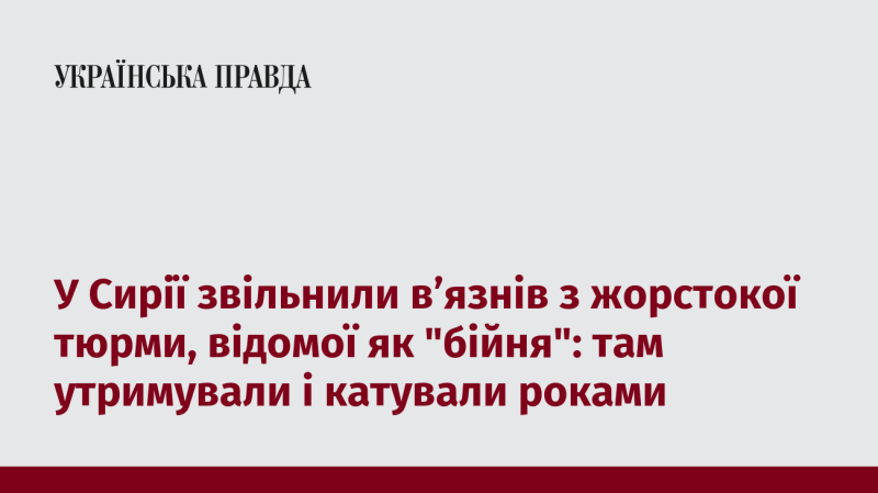 В Сирії з тюремних стін жорстокої установи, відомої як 