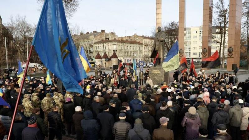 У Львові відзначили пам'ять лідера Проводу ОУН Степана Бандери.