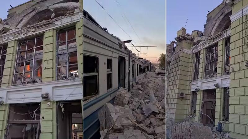 У Лозовій російські війська атакували залізничну інфраструктуру: один працівник залізниці загинув, ще четверо отримали поранення.