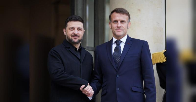Зеленський після переговорів з Макроном: конфлікт потрібно закінчити якомога швидше.