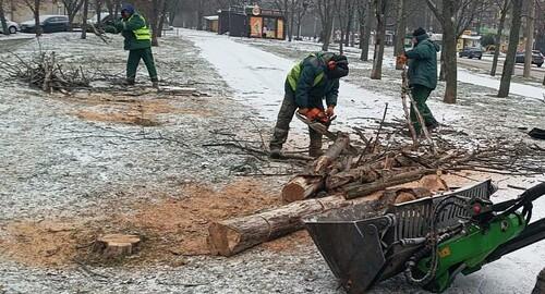 У Харкові триває робота над усуненням наслідків буревію та поганих погодних умов (фото)