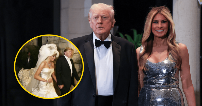 Неповторна сукня та символічний артефакт замість традиційного букета: як Меланія та Дональд Трамп виглядали в день святкування їхнього шлюбу (фото)