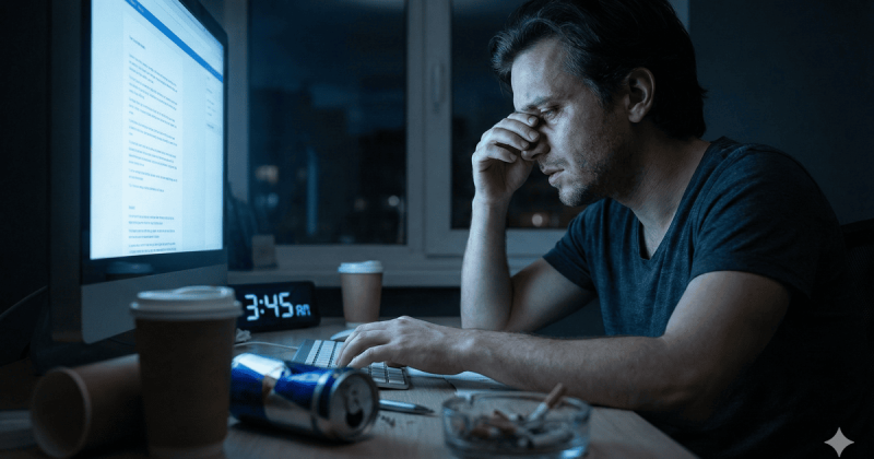 Вечірня праця може бути небезпечною для здоров'я: дослідники розкрили, які загрози чекають на 